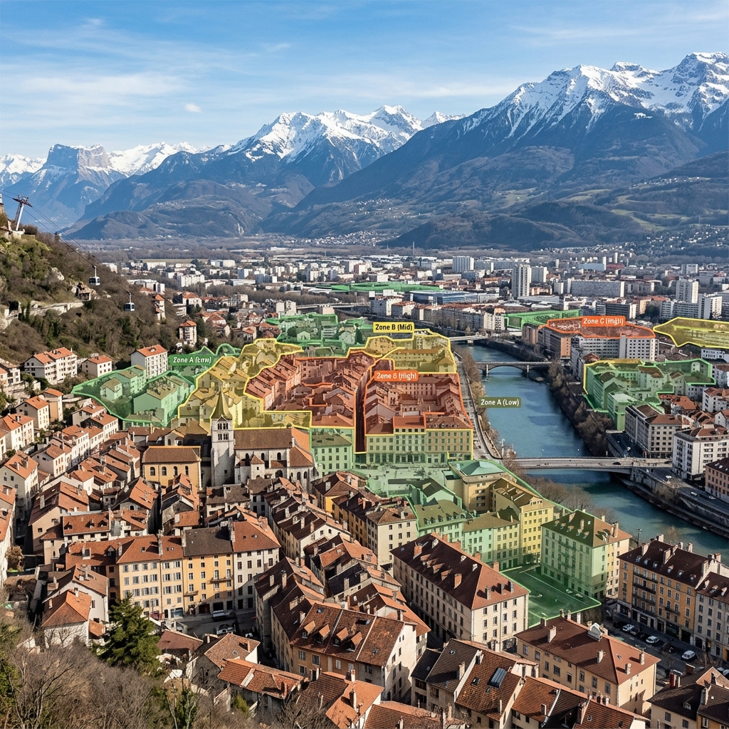 Prix toiture en Isère 2026 : Grenoble, Voiron, Vienne — budgets plaine vs montagne